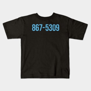 867-5309 - Phone Number Song Lyrics Kids T-Shirt